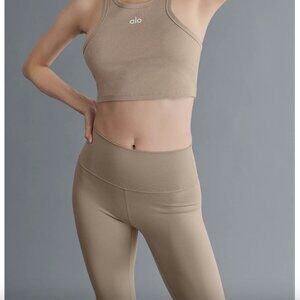 Alo Yoga 7/8 High-Waist Airlift Legging - Color Gravel Size Small